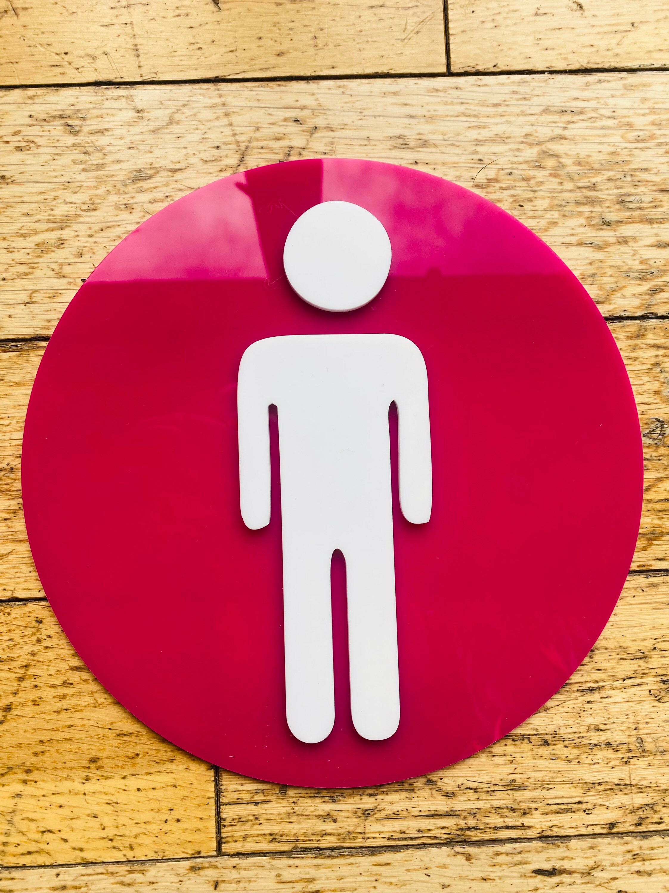 3D Acrylic Toilet Door Sign 3mm Acrylic Salon Sign Business Etsy UK