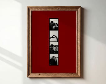 Custom Boyfriend Gift, Photo Booth Print, Photo Strip Print, Personalised Gift, Custom Gift for husband, Wall Art, Anniversary, Valentines