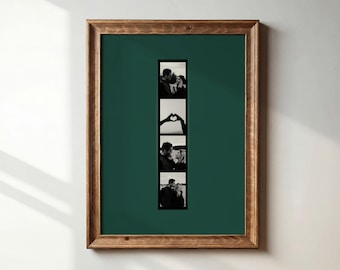 Personalised Polaroid Photo Gift, Photo Strip Print, Custom Boyfriend Gift, Vintage Photo Booth, Anniversary, Birthday, Romantic Keepsake