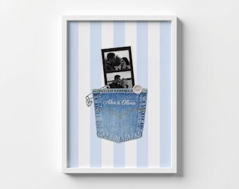 Customised Creative Wall Art, Personalised Photo Print, Polaroid Photo Gift, Gift for him or her, Wall Decor Gallery, Romantic Keepsake