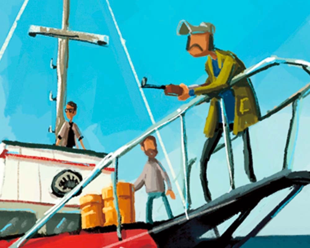 Jaws inspired, a5 print.