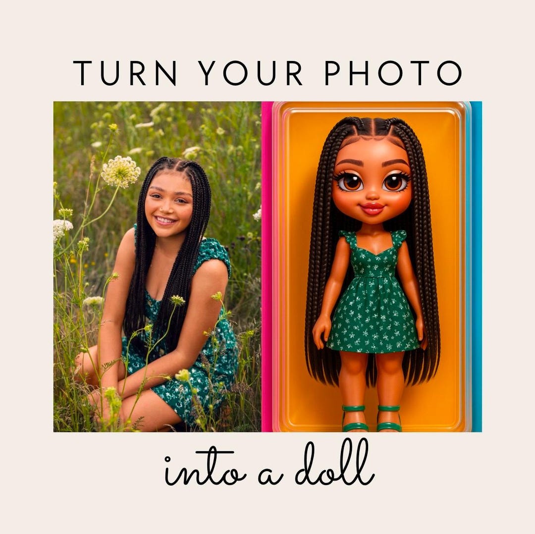 Doll Renders Custom Doll Portrait | Hyper-realistic Toy Doll Render From Your Photo ...