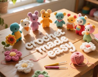 Crochet Stitches Guide: Beginner-Friendly Photo Tutorial (PDF Download)