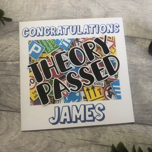 Theoriekaart geslaagd | Gefeliciteerd | Theorie-examen | Cadeau