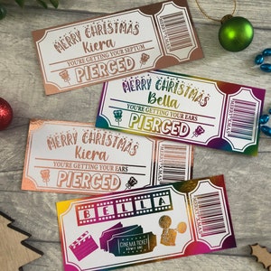 Gutschein | Goldenes Ticket | Karte | Gutschein | Folie | Schimmer | Holographic | Personalisiert | Andenken