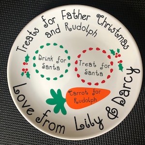 Christmas Eve Plate Treats for Santa Father Christmas Plate image 9