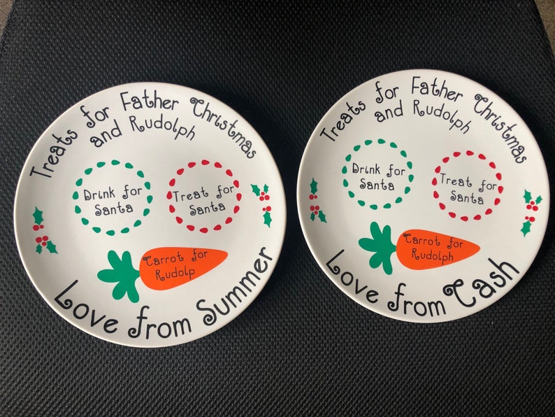 Christmas Eve Plate Treats for Santa Father Christmas Plate image 10