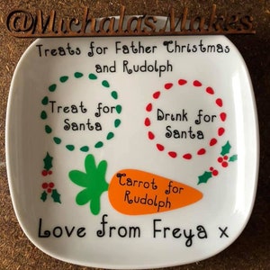 Christmas Eve Plate Treats for Santa Father Christmas Plate image 7