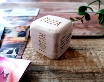 Takeaway Dice | Wooden | Decisions | Gift