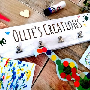 Look What I Made | Creations Sign | Children&#39;s Master pieces | Art display | Hand-painted | Laser Engraved