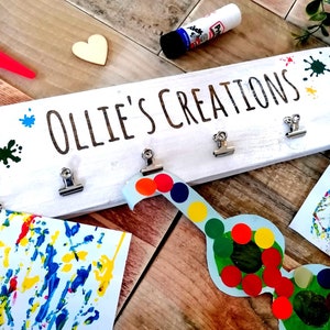 Look What I Made | Creations Sign | Children's Master pieces | Art display | Hand-painted | Laser Engraved