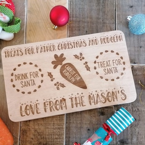 Christmas Eve Board | Laser engraved | Treat for Santa | Christmas Traditions