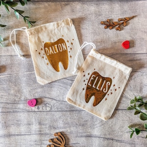 Borsa per fatina dei denti / Denti / Borsa per soldi / Borsa per denti / Visita alla fata / Lascia sotto il cuscino / Per bambini