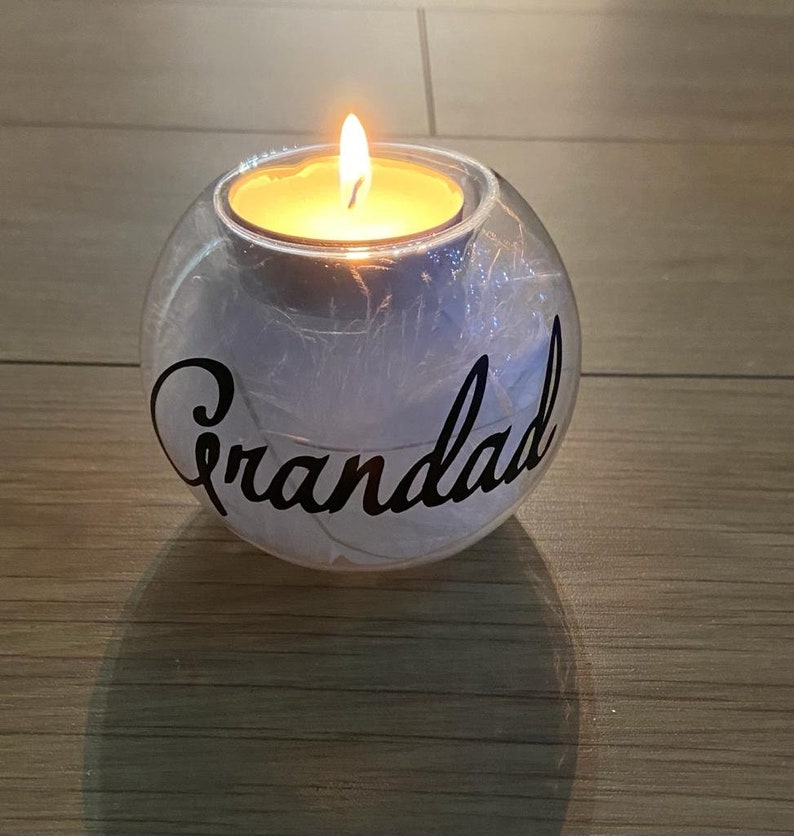 Personalised Tea Lights Memorial Candles Tea Light Holder Etsy UK