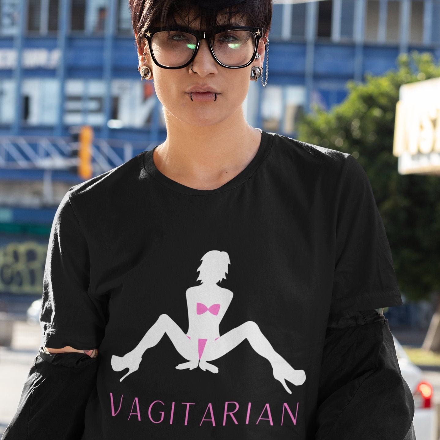 Vagitarian Funny Gay Pride Shirt Unisex Sexy Woman Symbol photo