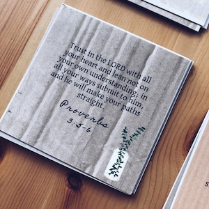 Promesses de Dieu Écriture Verset Cartes //Cartes des Écritures//Cadeau chrétien//Cartes d’Écriture d’art moderne//