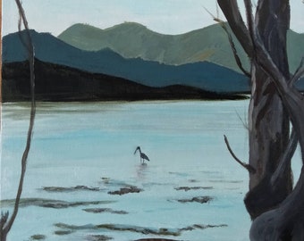 Original Australian landscape acrylic painting,cairns Queensland