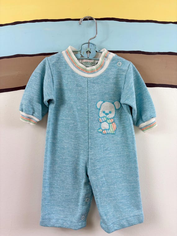 Health-Tex One Piece Bodysuit Romper Quilted Bear - Baby 3MO