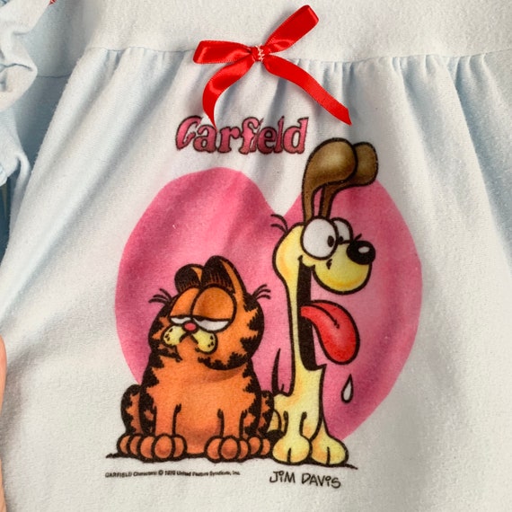 Vintage 1978 Garfield Polyester Fleece Two Piece … - image 2