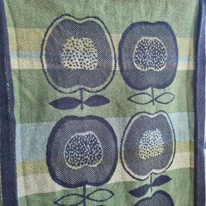 Vintage Swedish Tapestry Towel by Ekelund Linneväveri, Mid-Century Apple Design