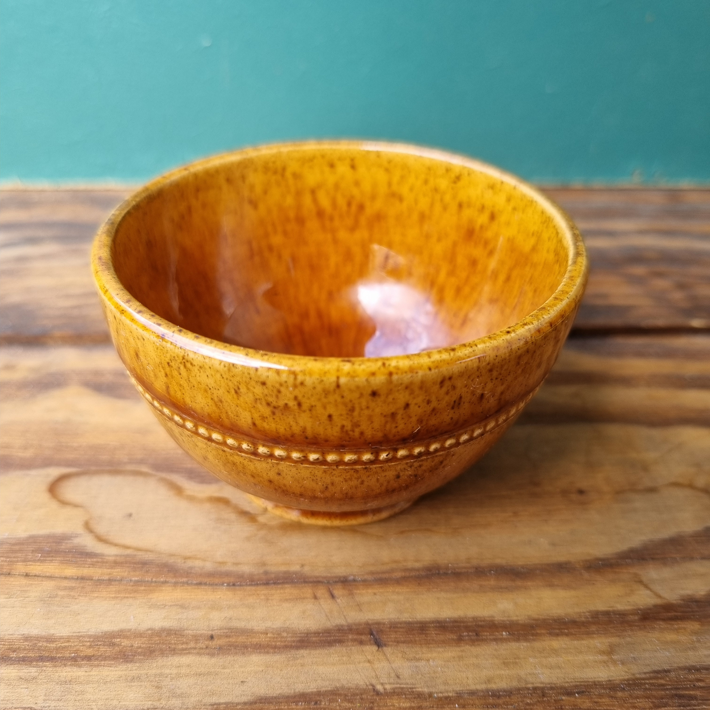 Set of 6 Vintage Höganäs Keramik Sweden, Minimalist Yellow