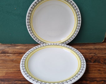 Rörstrand Cuba plates 2 pcs by Leena Mörsky, D9.5"