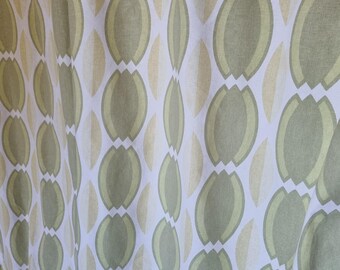 Vintage Swedish Fabric, Bright Blue-sky Color, 59x98