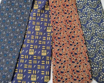 Vintage Marja Kurki Ties Collection Patterned silk tie