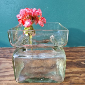 Square Glass Pala Vase, designed by Helena Tynell, 1960&#39;s
