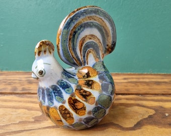 EL PALOMAR トナラ焼 羊像 / Tonala Folk Art El Palomar Vintage Mexico Folk Art Pottery , Rooster, Duck, Toucan
