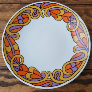 Vintage Rorstrand Hippie Gul Plate Swedish Collectible Decor