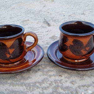 Gabriel ceramic, set of coffee cups, Gabriel Sweden 1960s