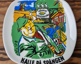 Figgjo Norway Plate, Wall Hanging, Collectible Plate, "Kalle på Spången"