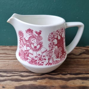Vintage Figgjo Flint Turi Design "Arden" Pattern Porcelain Pitcher