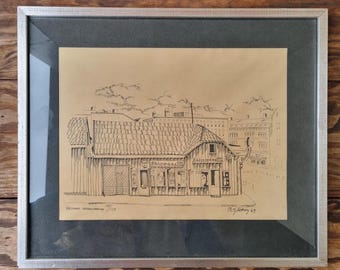 Åke Holm Lithograph, Signed & Numbered, Swedish Modern Art Print