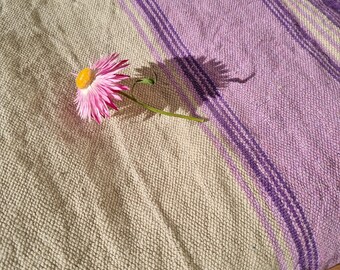 Vintage Linen Fabric, Hand Woven Striped From Sweden - Etsy