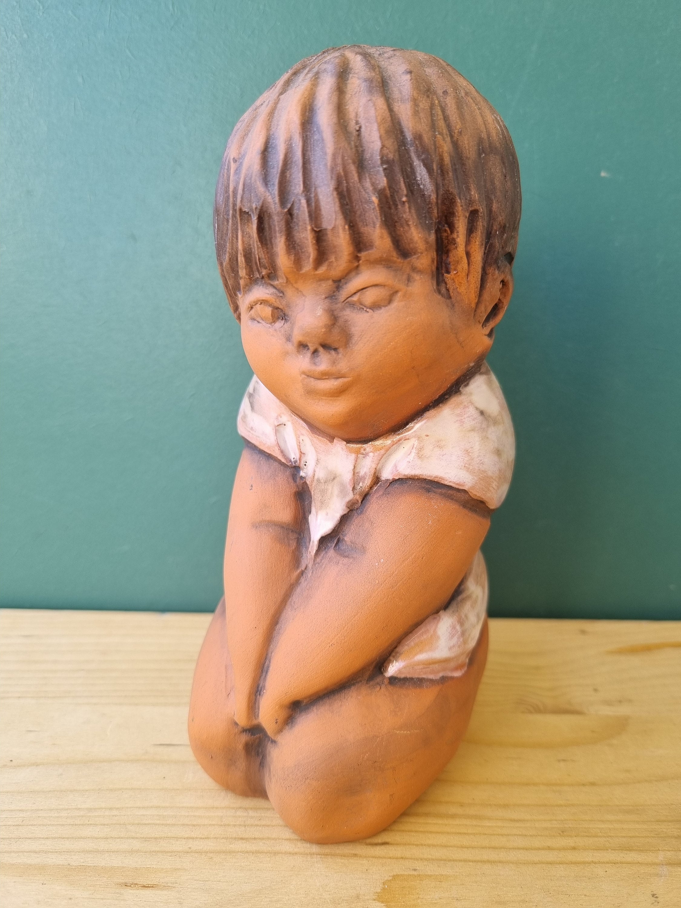 Kerstin Gronvall Fredrik Figurine Tilgmans Ceramic Boy Rasmus, 1960S