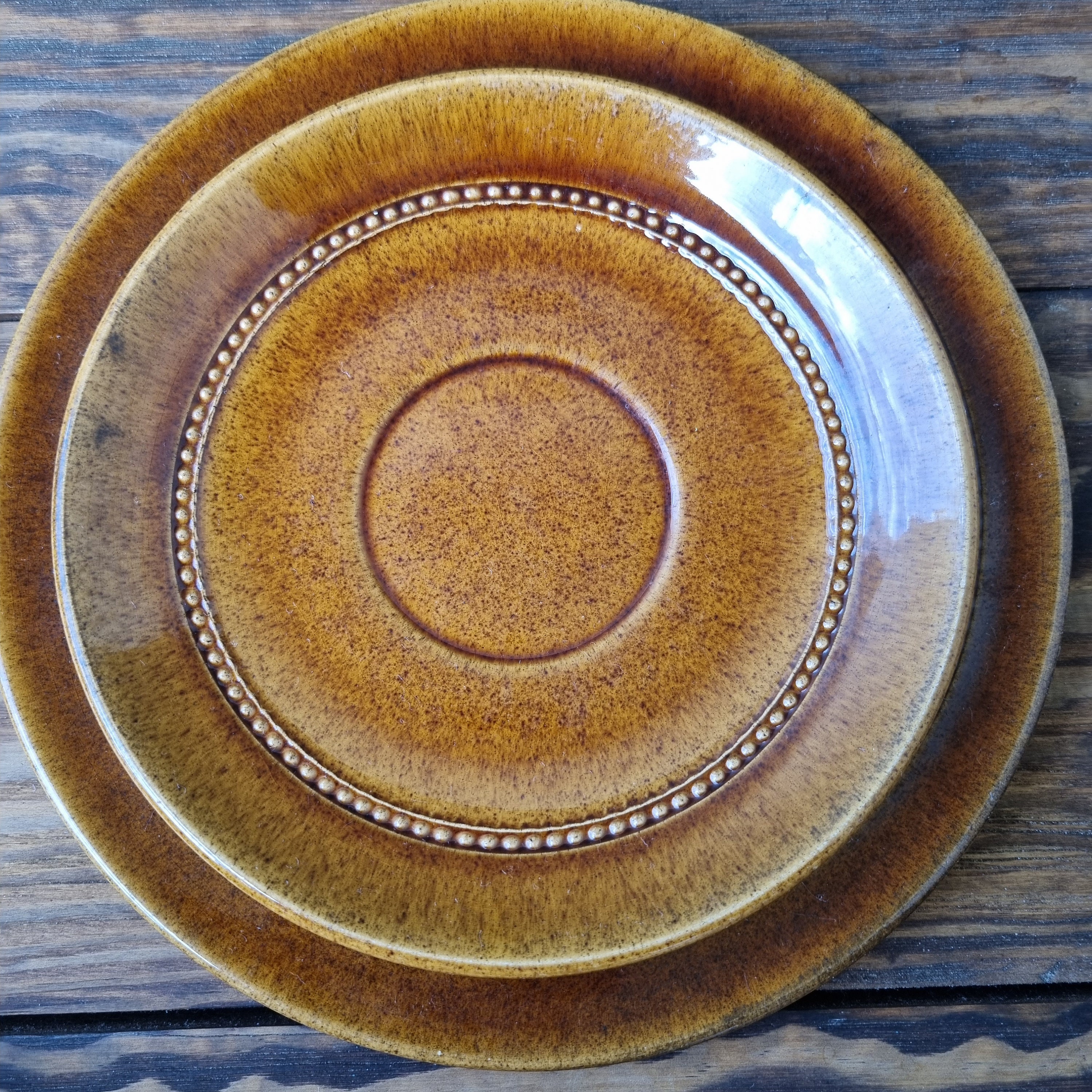 Vintage Höganäs Keramik Old Hoganas Yellow Set of 6 Pieces