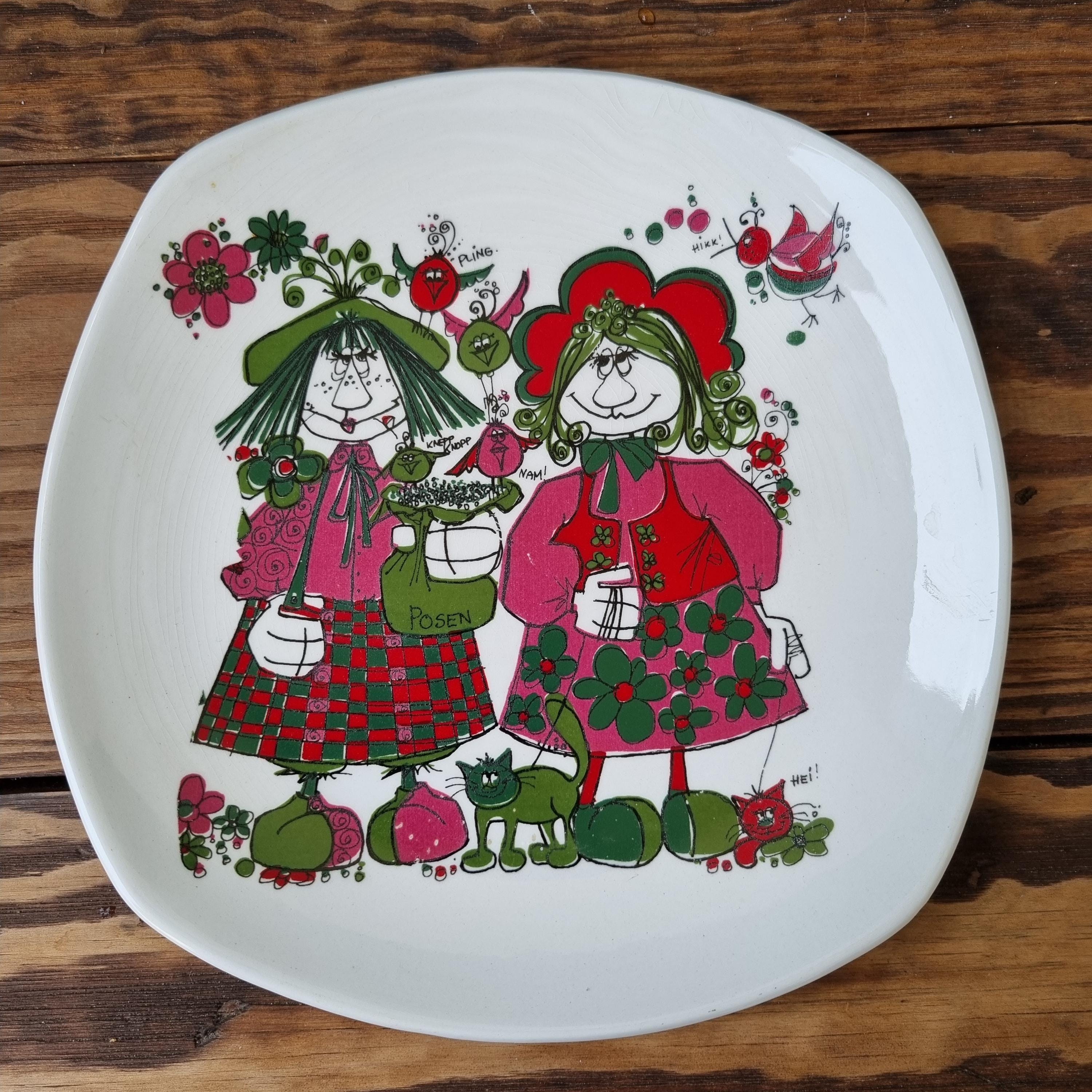 Stavangerflint, Ceramic Wall Plate DORA Kirsten Design Made in