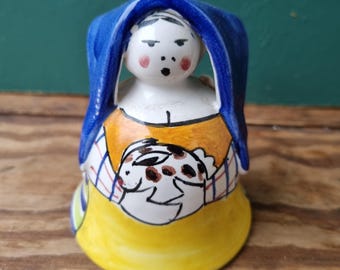 Vintage Italica Ars Lady Kanister Italienische Keramik Figur
