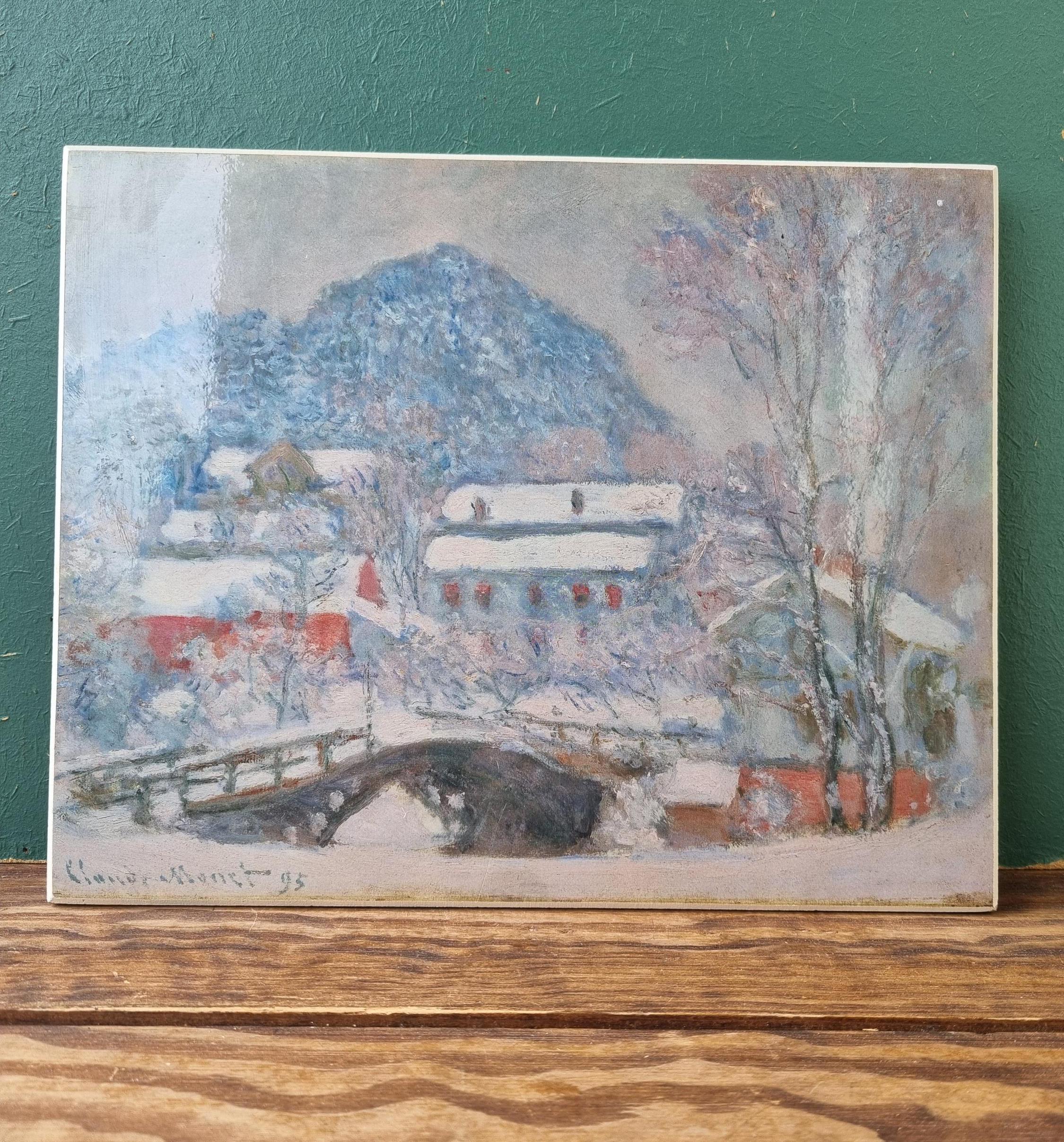 Claude Monet Sandvika Norway Wooden Print | 1991 AIC Museum