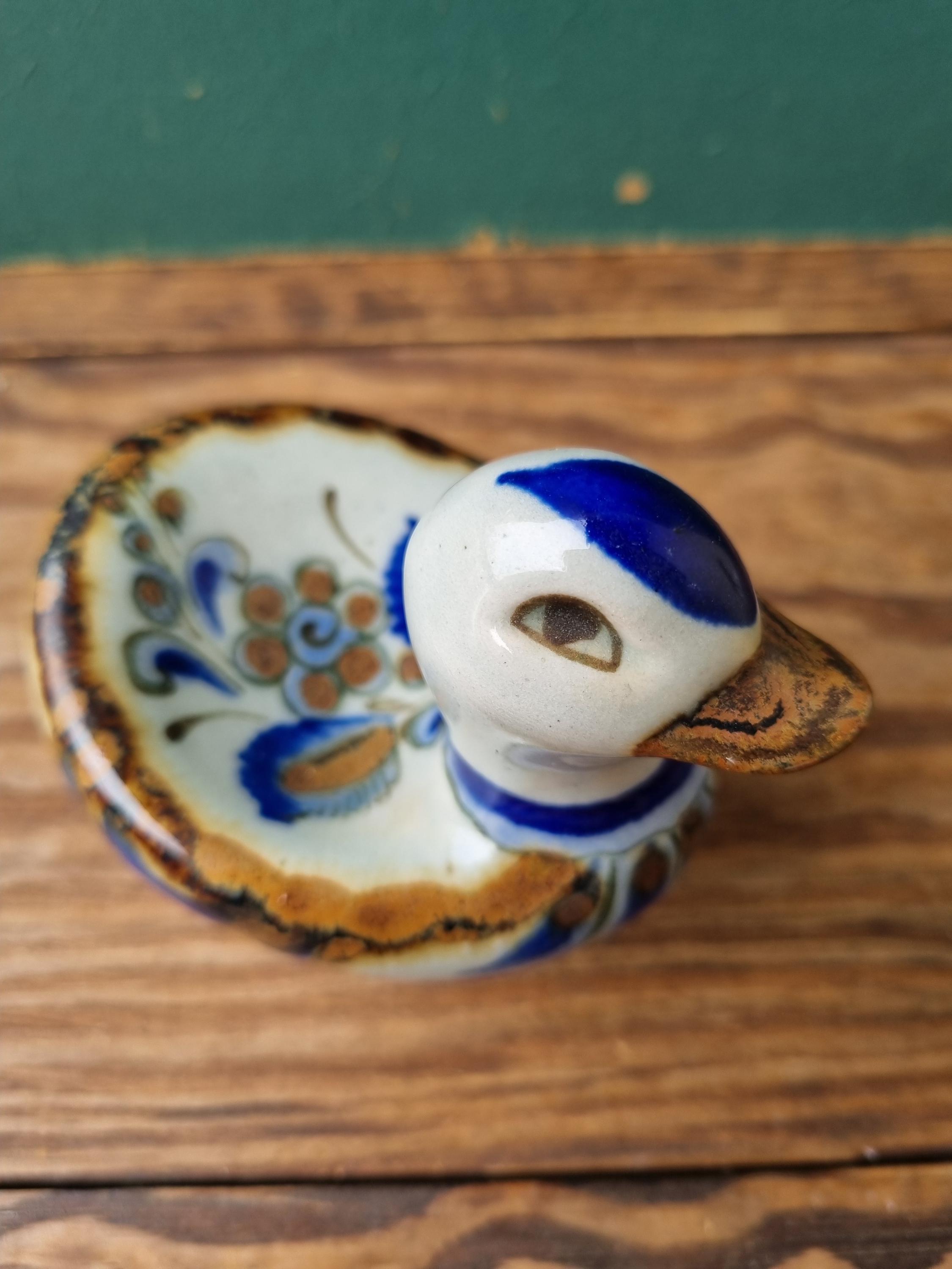 El Palomar Vintage Mexico Folk Art Pottery , Rooster, Duck, Toucan