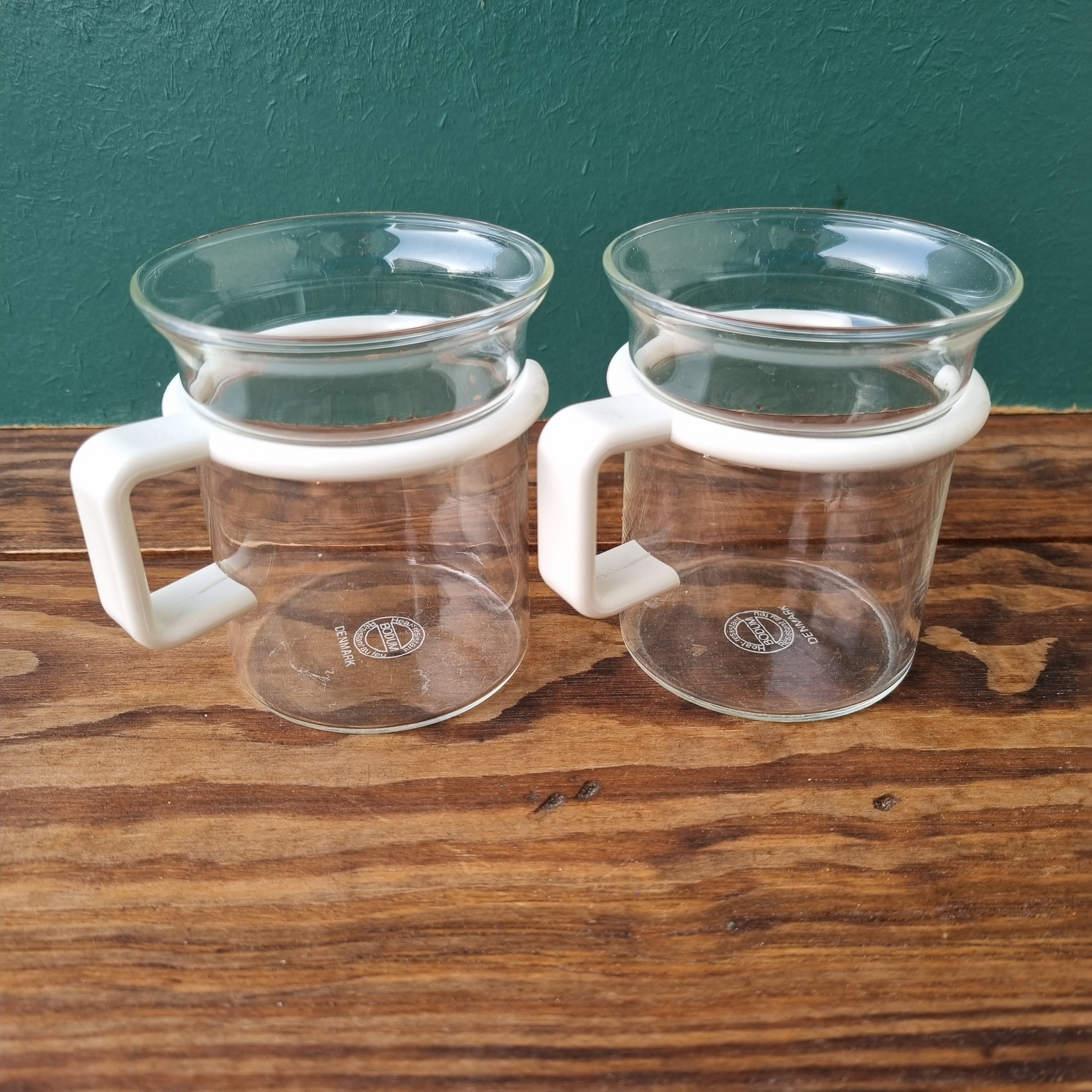 Vintage Bodum Coffee Mugs, Bistro White Tea Coffee Glasses UK