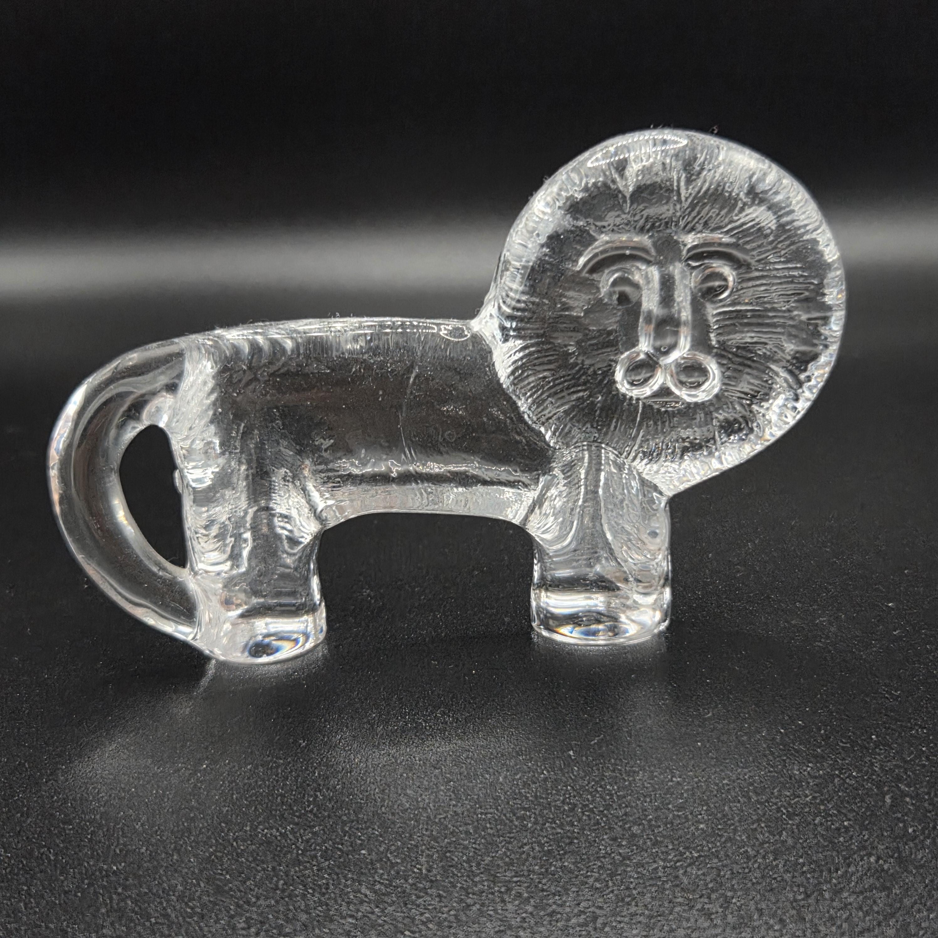 Lisa Larson Glass Lion, Royal Crona Sculpture 70s - Etsy