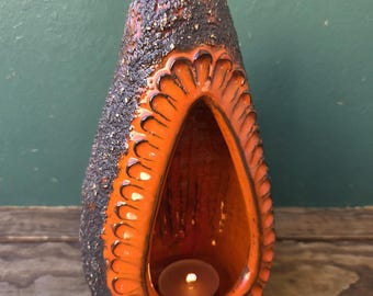 Portacandele da parete monumentale Norman Motala marrone arancione, interni in stile nordico