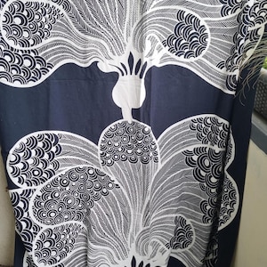 Ikea fabric , Cillia Ramnek upholstery,  Drape black white, Saralisa 2008