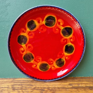Vintage DECO HELSINGBORG Ceramic, Sweden vintage plate ,  7&quot;