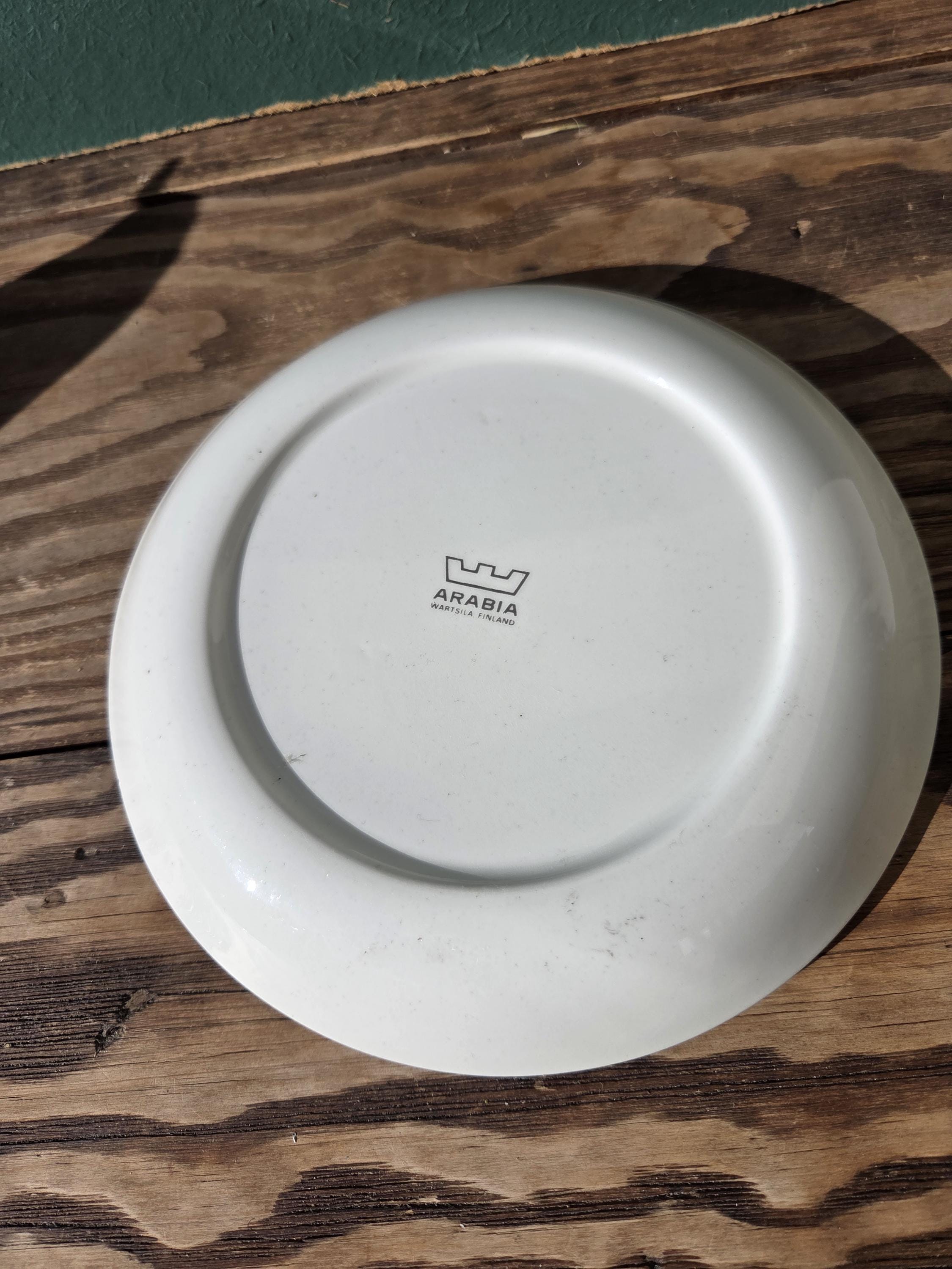 Arabia Finland Ruotsi Plate | Wartsila Era Blue Yellow Nordic Folk