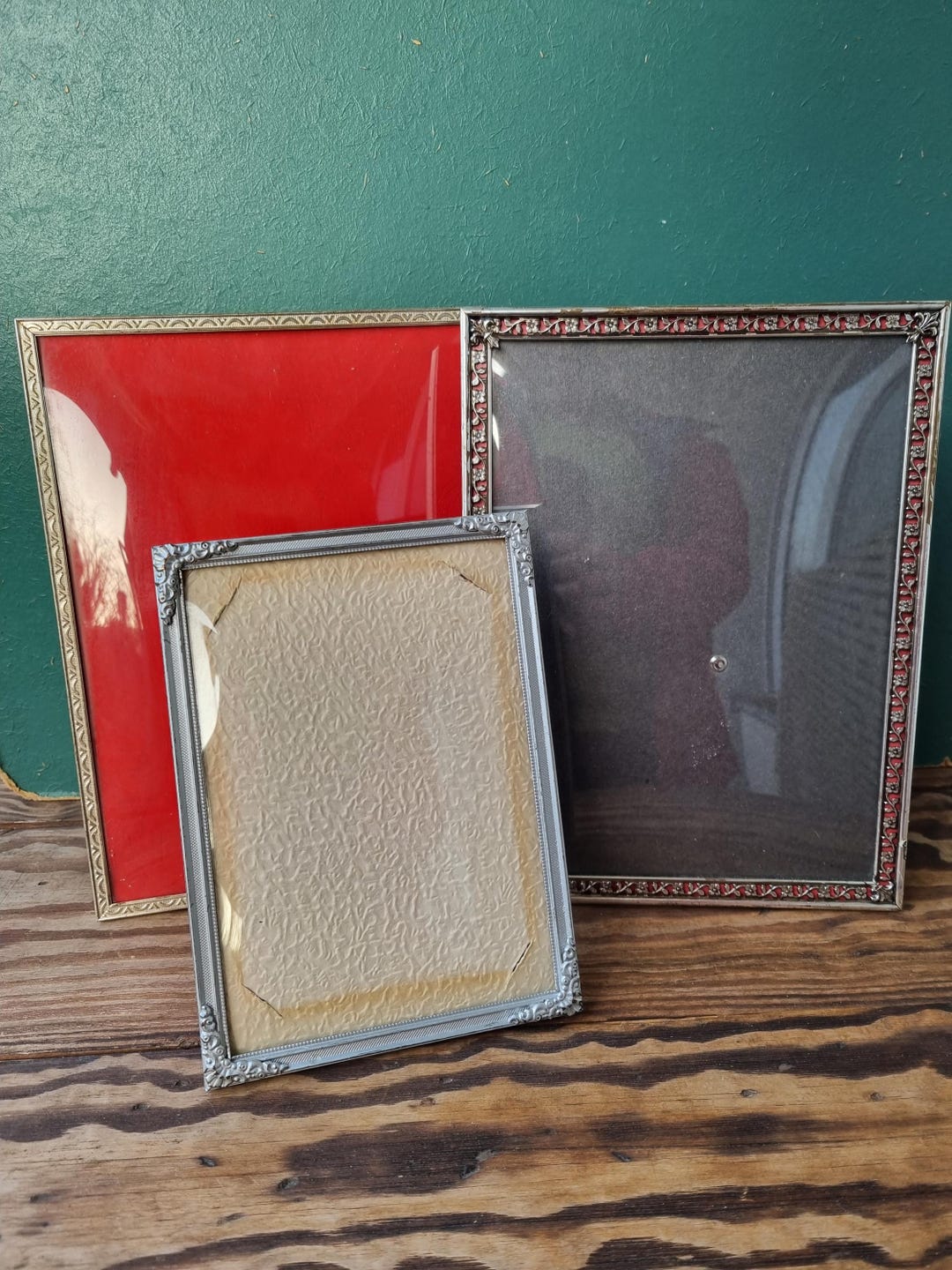 Vintage Danish Silver Gold Photo Frames, 3 Set - Etsy