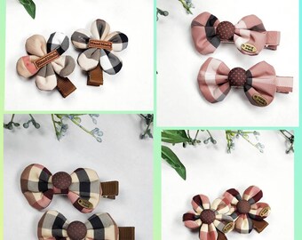burberry baby hair bow